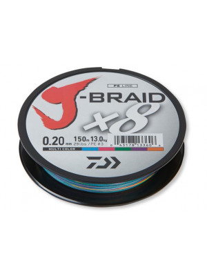 Daiwa J-Braid X8  multicolor 150m  300m  1500m - round braided line