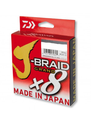 Daiwa J-Braid Grand 8-Braid  135m  bright-grey  braided fishing line