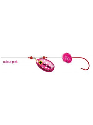 Cormoran Big Trout Trolling rig  pink  200cm  Sz. 10  DM 0.2mm  2 pcs