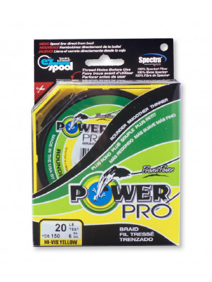 Power Pro Super Line 275m  yellow - braided fishing line